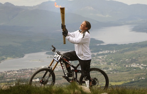 london2012torchbearermountainbike Tracey Moseley.jpg