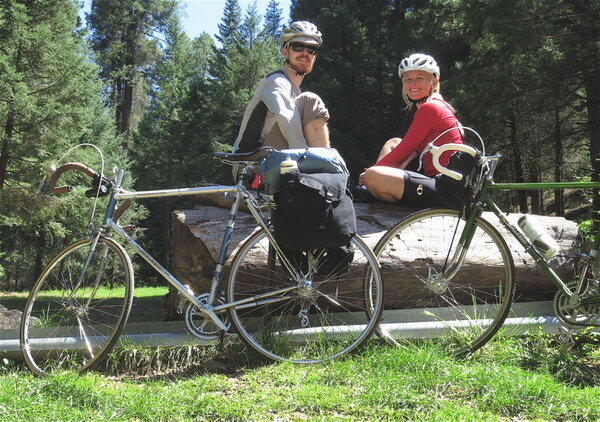 me the lady and bikes.JPG