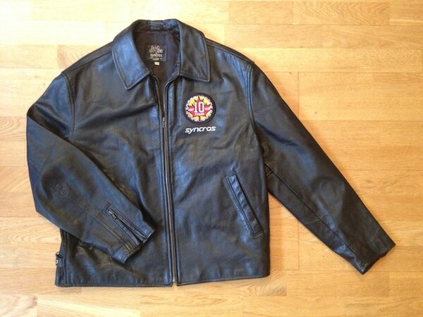 Syncros 10th Anniversary Leather Jacket Large XL.jpg