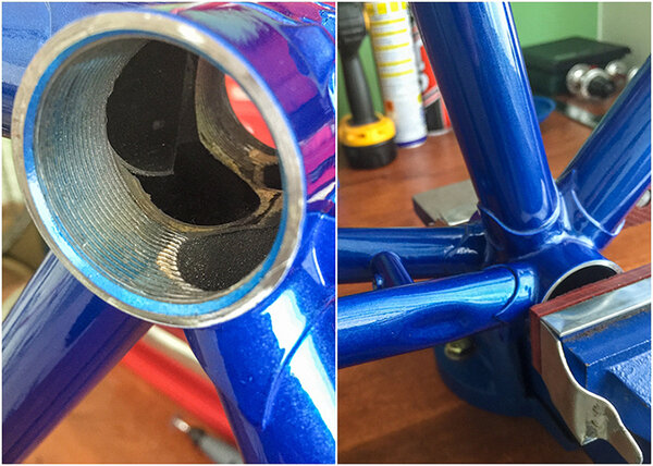 Dave Yates Frame Building Course Painted Frame Bottom Bracket.jpg