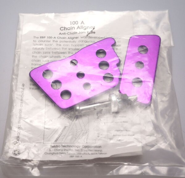 RBP 100A Anti-Chain Jam Plate purple NOS NIB.JPG