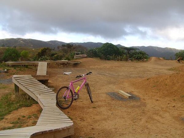 Skills area, Makara MTB Park.JPG