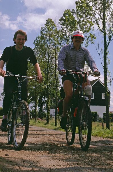 80s Ritchey copy alongside a 1983 Cleland Aventura .jpg