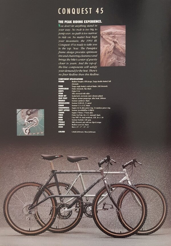 Redline conquest 45 catalog 1991.jpg