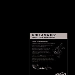 2002 Avid Rollamajig Installation Instructions