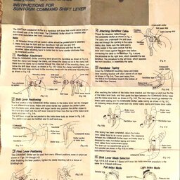 1990 Suntour Accushift Plus Command Shift Lever Manual