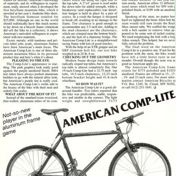 1993 American Comp-Lite Review