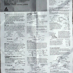 1989 Suntour Accushift Plus X-Press Control Lever Manual